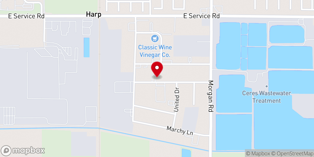 Map showing location of Blaker Brewing