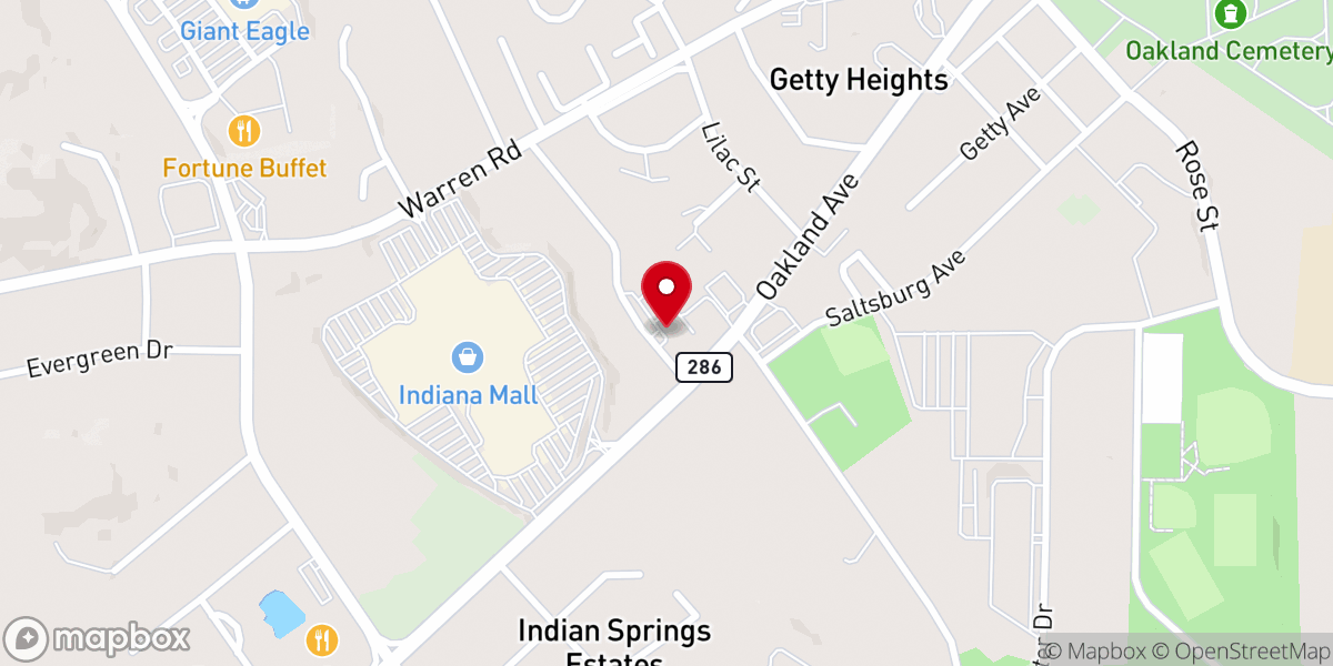 Map showing location of Freedom Church