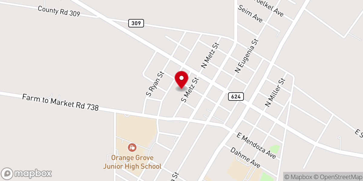 Map showing location of St John of the Cross Catholic Church