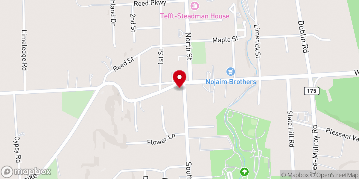 Map showing location of St Francis Xavier Church