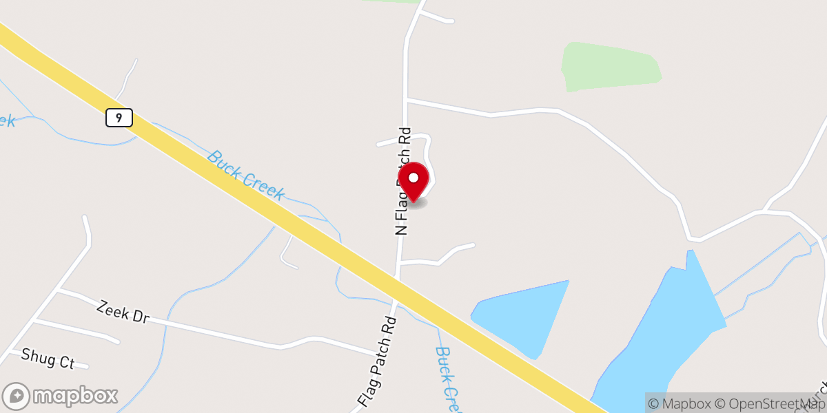 Map showing location of FlagPatch Apostolic Holiness Church