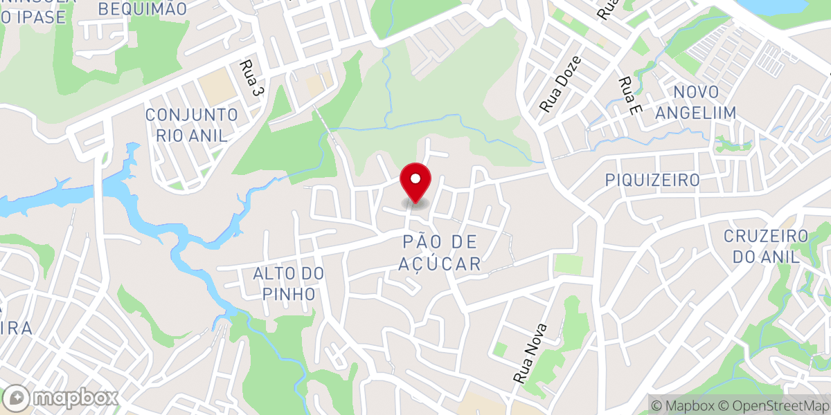 Map showing location of Igreja São Francisco de Assis