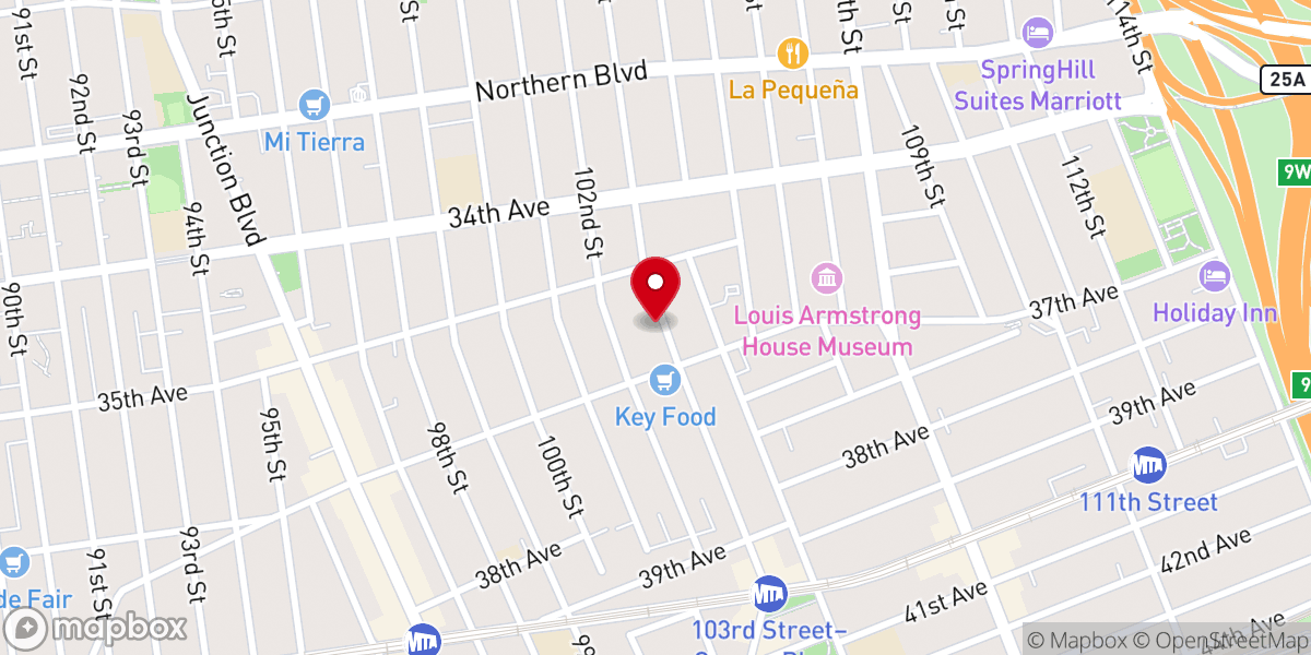 Map showing location of Corona Seventh-Day Adventist Church