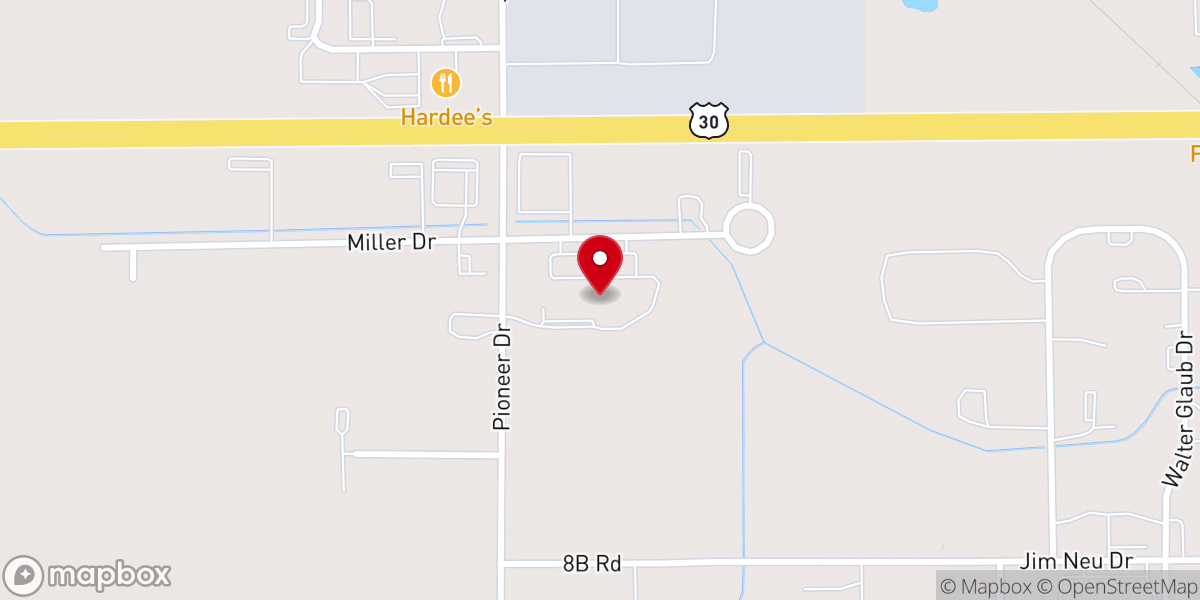 Map showing location of Dustin's Place