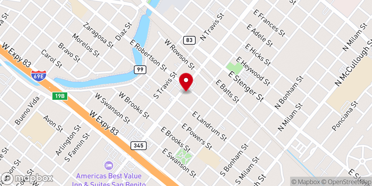 Map showing location of La Iglesia de Jesucristo de los Santos de los Últimos Días