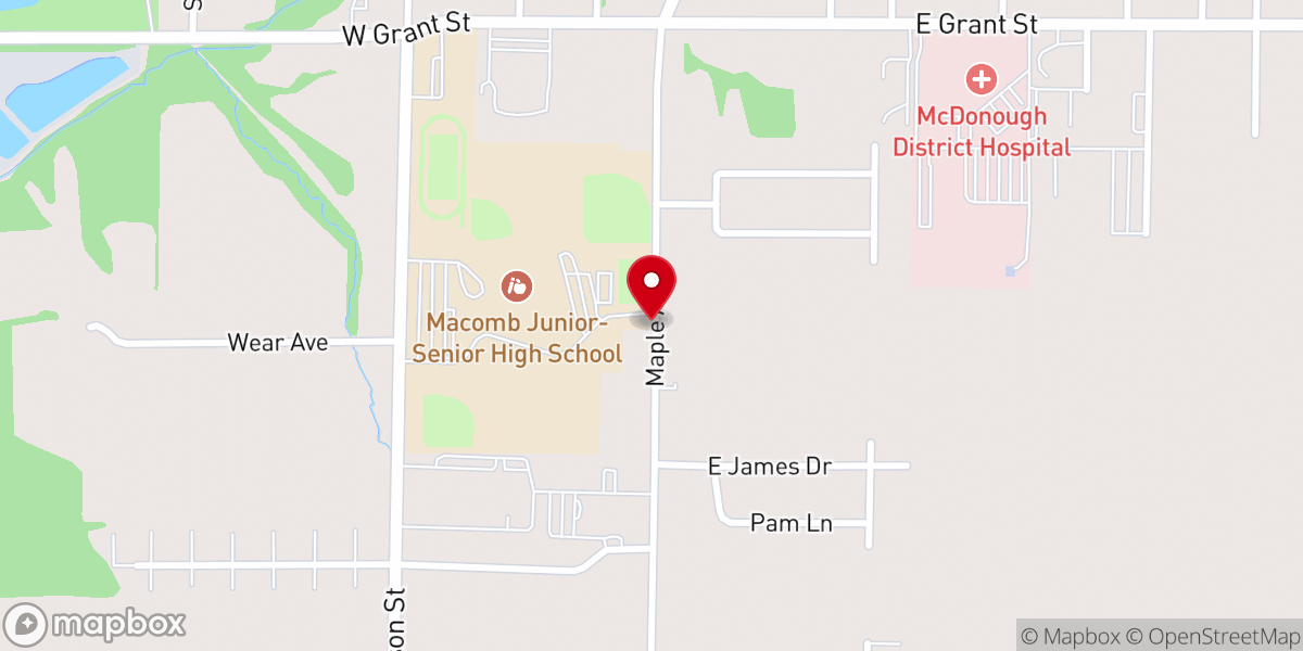Map showing location of Youth For Christ / Western Illinois