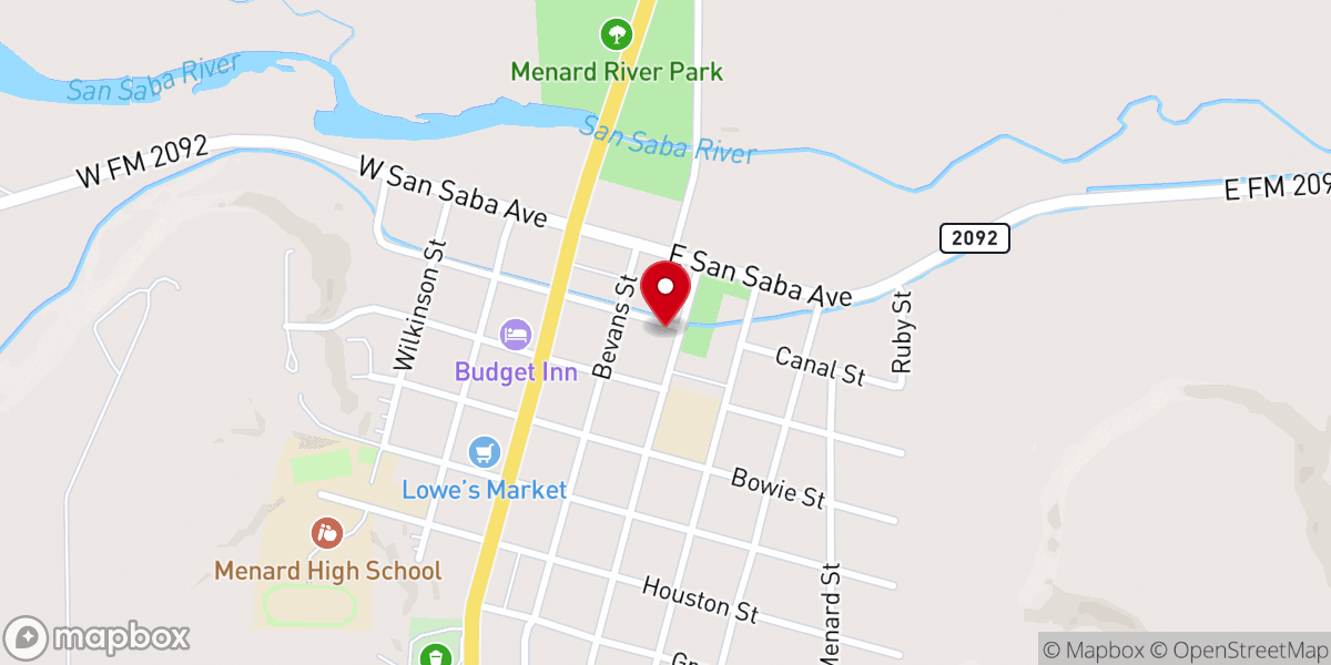 Map showing location of First United Methodist Church