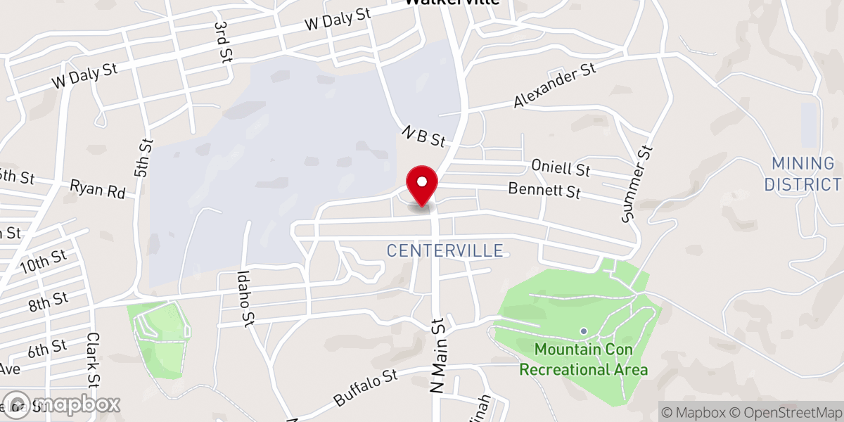 Map showing location of Trinity United Methodist Church