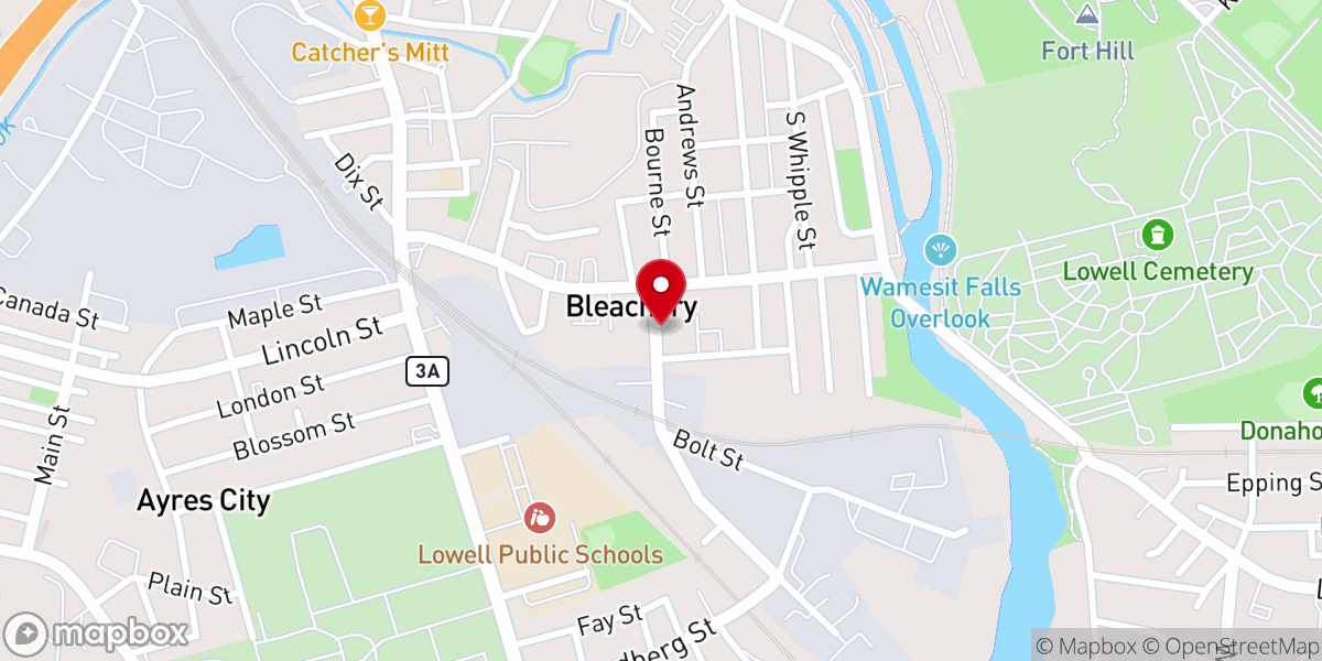 Map showing location of Lowell All Nations Seventh-day Adventist Church