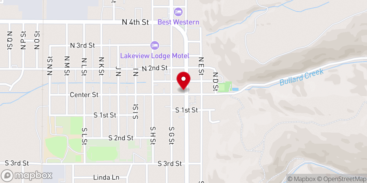 Map showing location of Lakeview Ministries