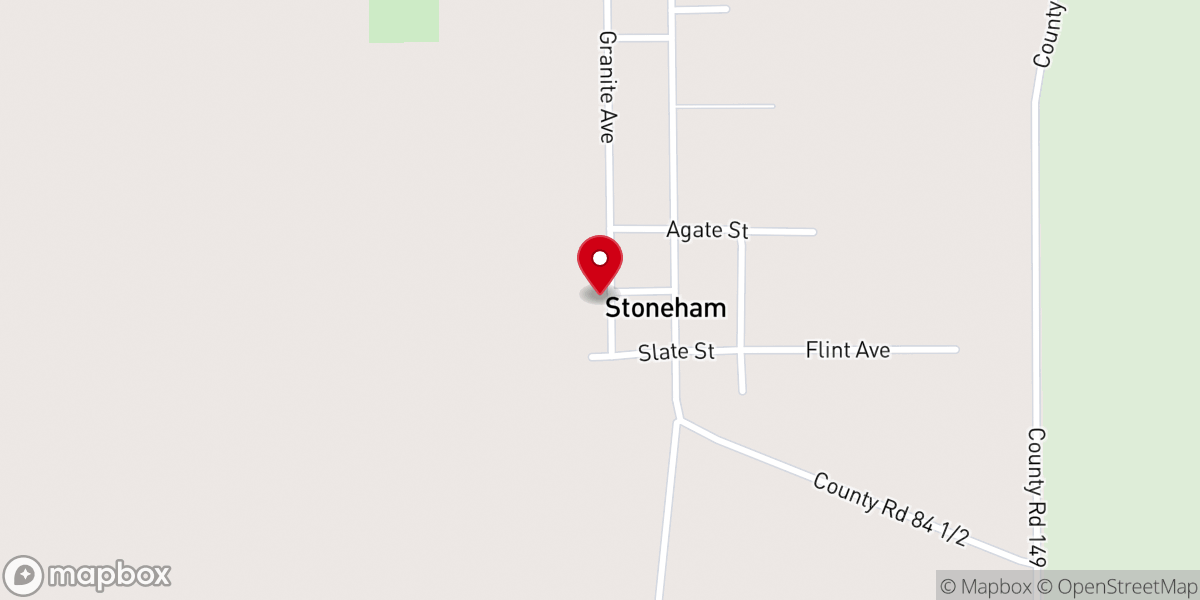 Map showing location of St John Catholic Church