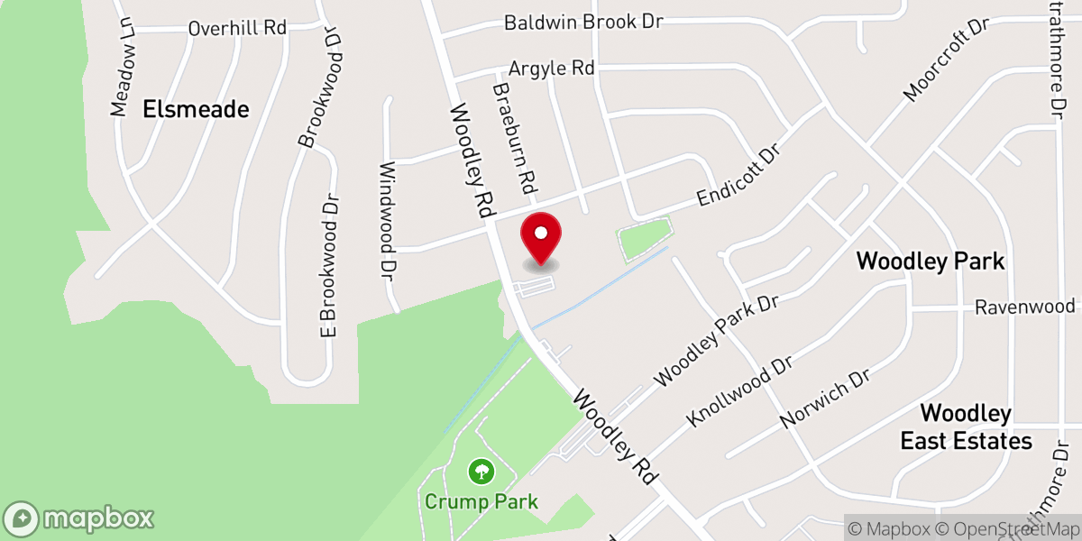 Map showing location of Word of Life Church