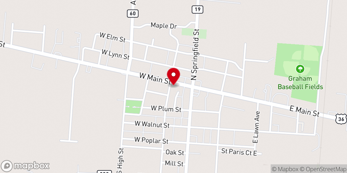 Map showing location of Covenant Lutheran Church