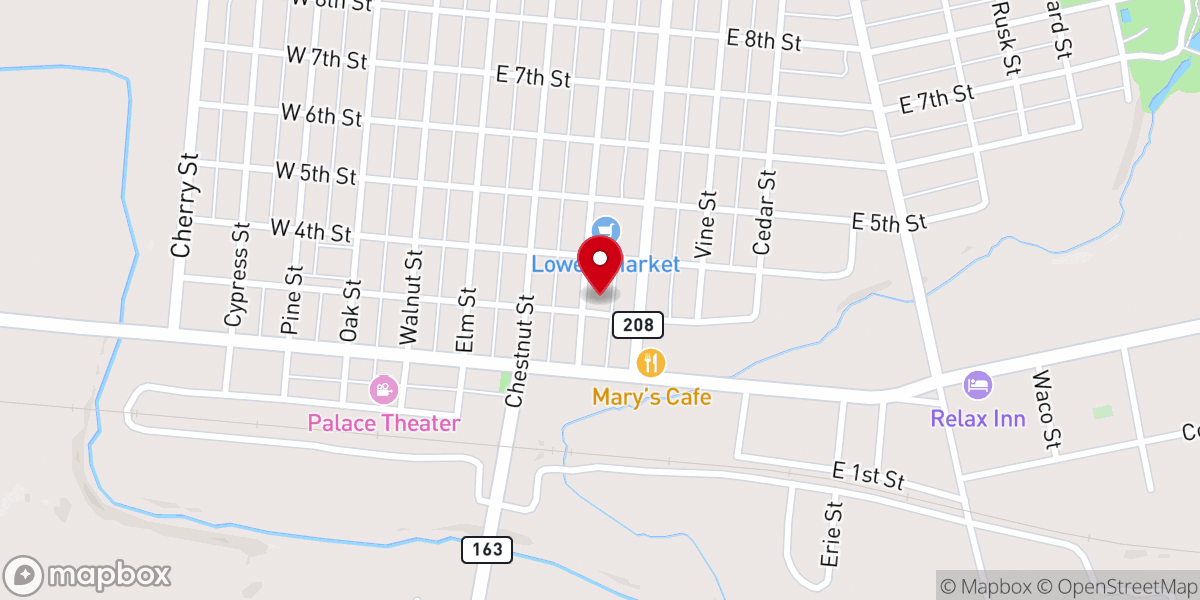 Map showing location of All Saints Episcopal Church