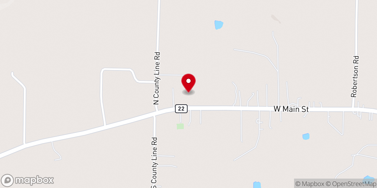 Map showing location of Life Church