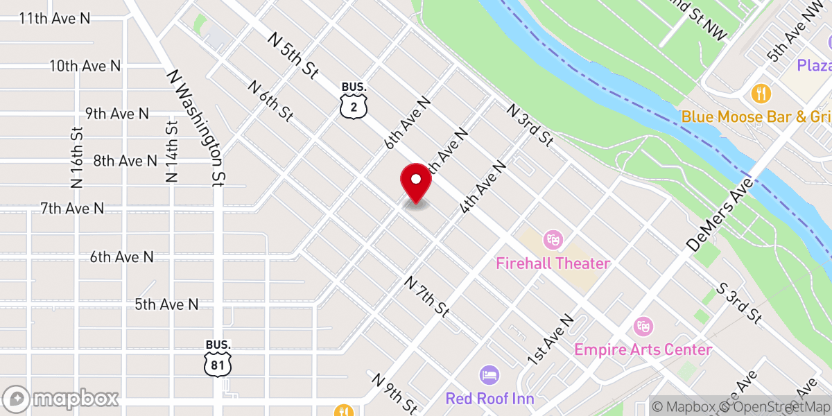 Map showing location of St. Michael’s Church Offices