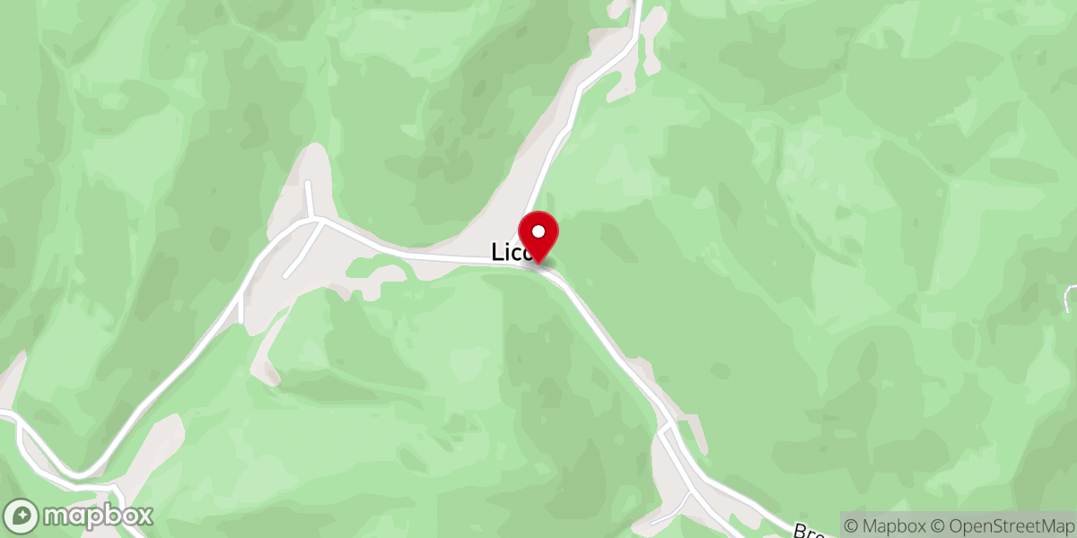 Map showing location of Hope will church