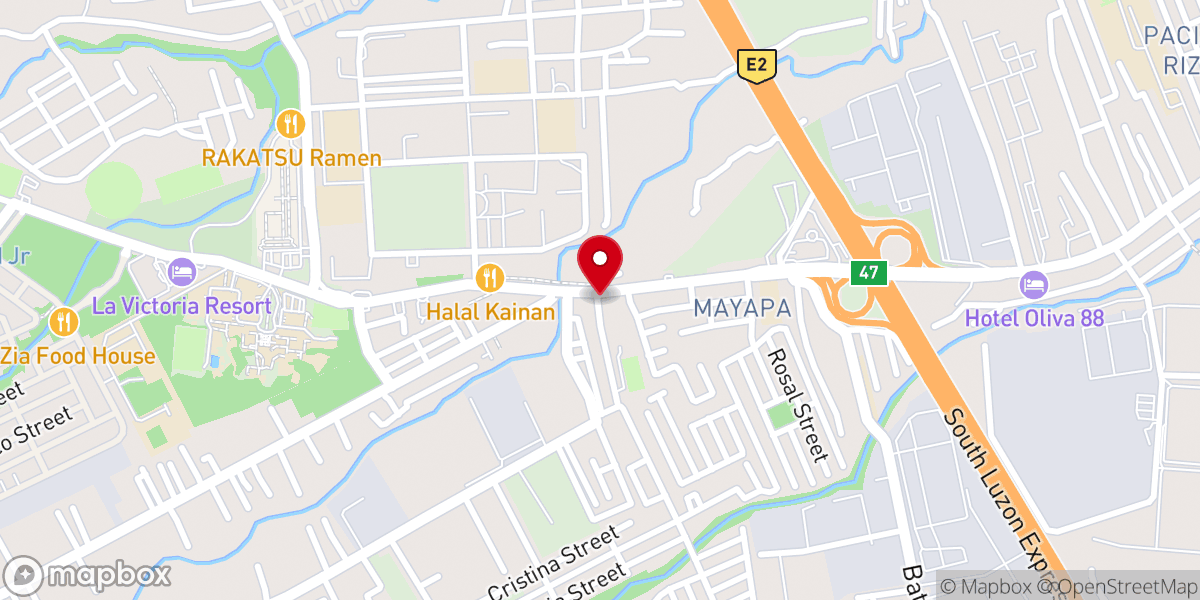 Map showing location of Mary, Help of Christians Parish