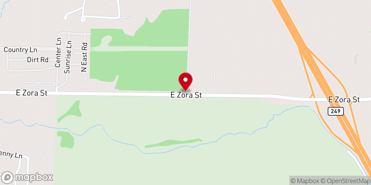 Map showing location of The Silver Spoon Barn