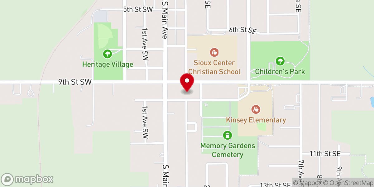 Map showing location of Centerpoint Church