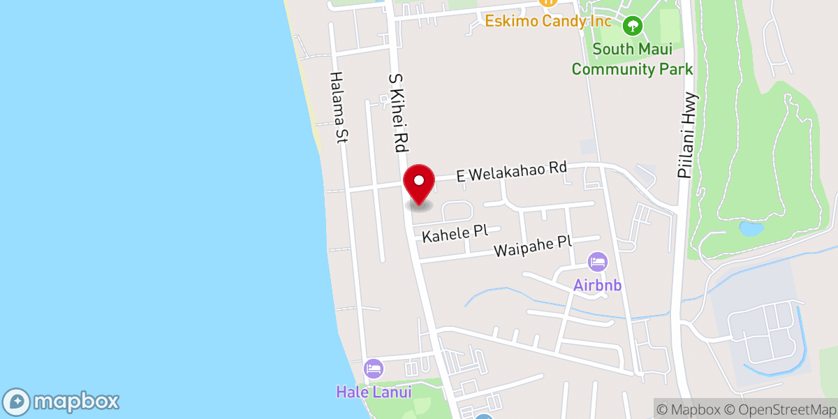 Map showing location of Kihei Baptist