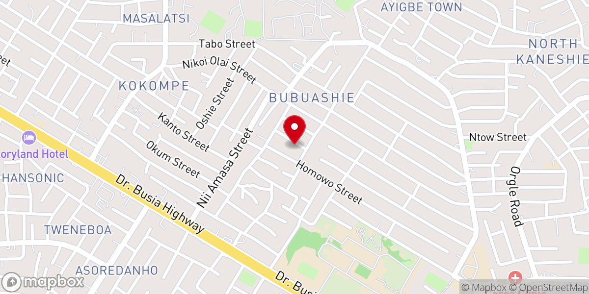 Map showing location of The Apostolic Church - Ghana, Atico Central