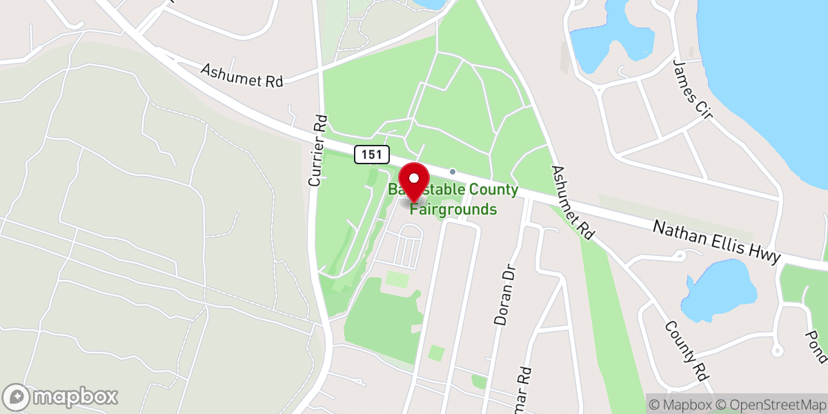 Map showing location of Cape Cod Church