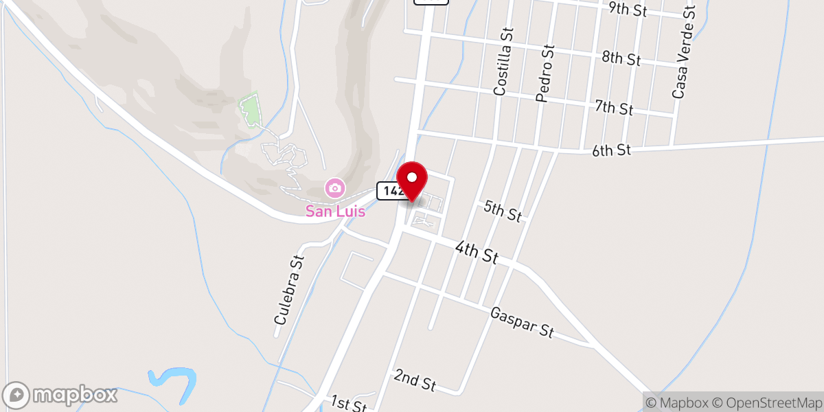 Map showing location of Mercy Gift Shop