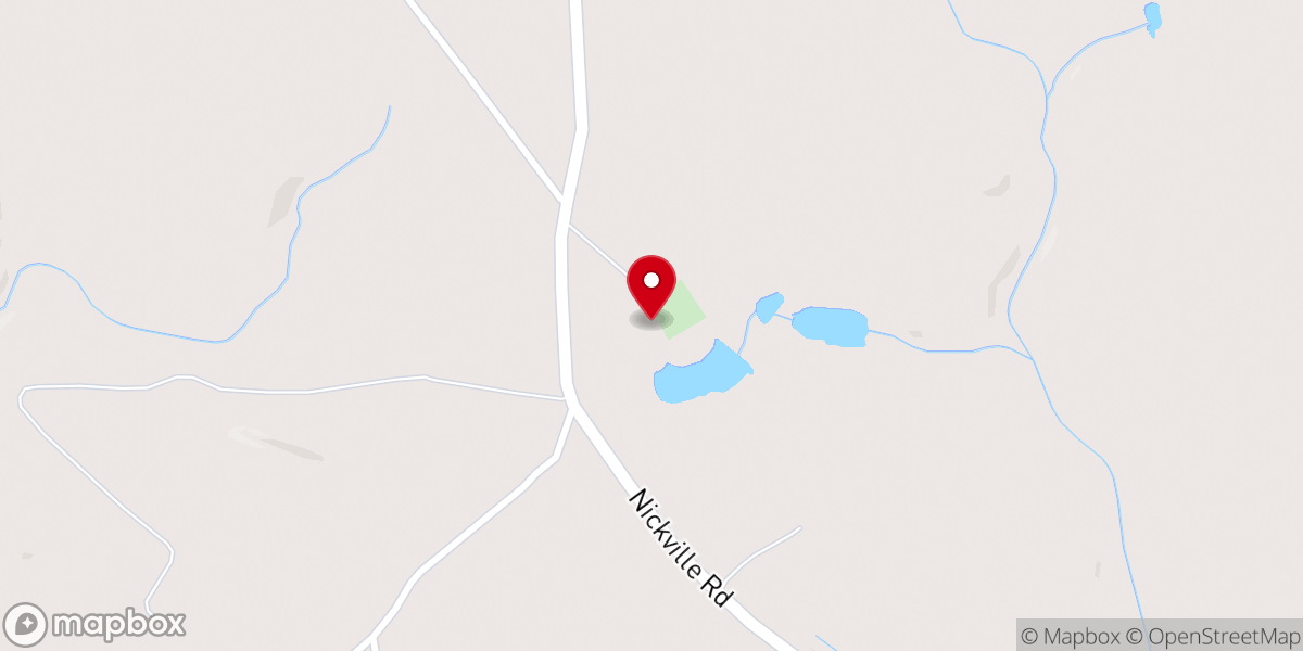Map showing location of Rock Springs C.M.E. Church