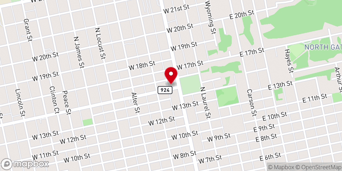 Map showing location of Domino's Pizza