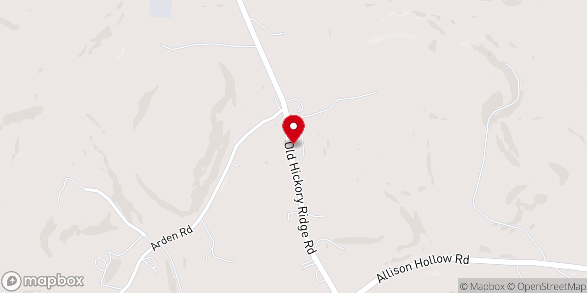 Map showing location of Chartiers Cross Roads Pres Church