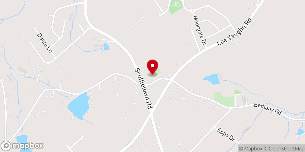 Map showing location of New Pilgrim Baptist Church