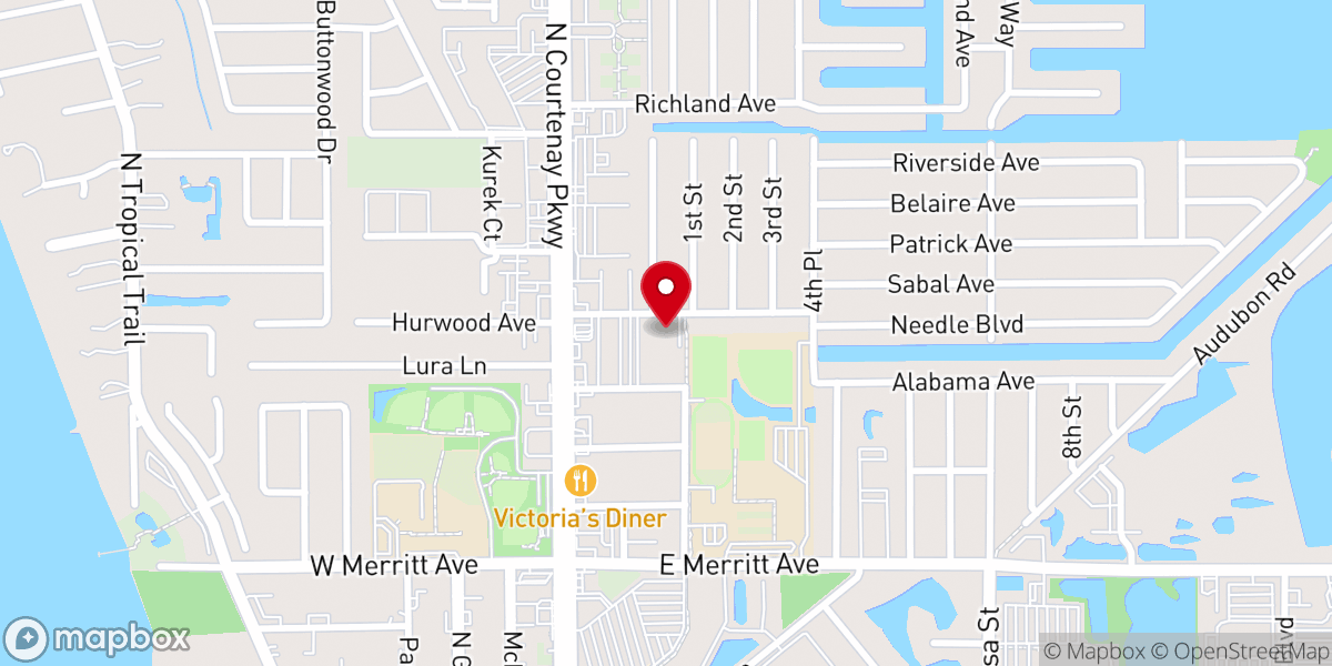 Map showing location of Grace United Methodist Church