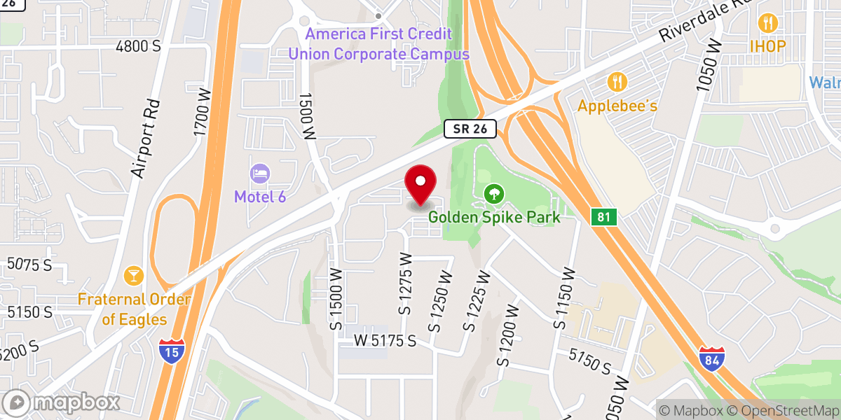 Map showing location of Alpine Church- Riverdale Campus