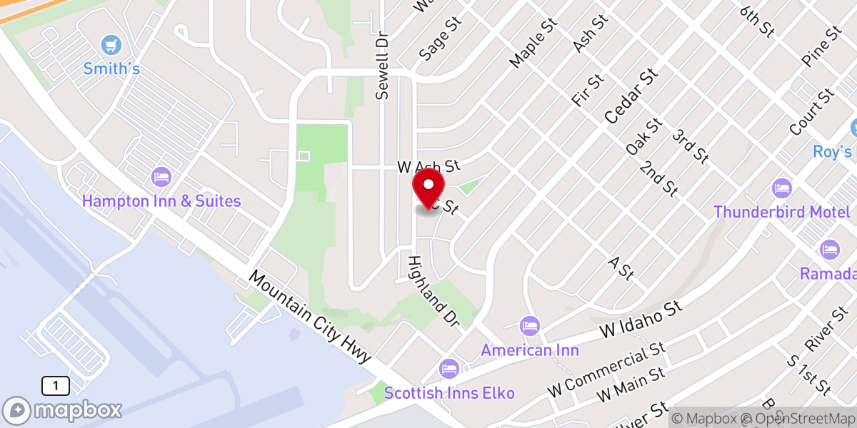 Map showing location of Saint Joseph's Catholic Church