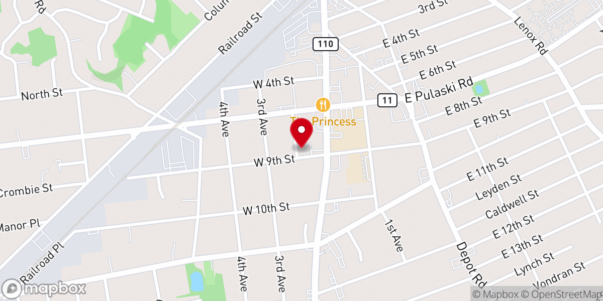 Map showing location of Huntington Seventh-day Adventist Church