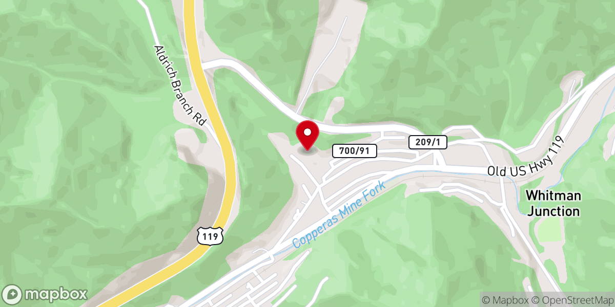 Map showing location of 5 & 6 Holden FWB Church