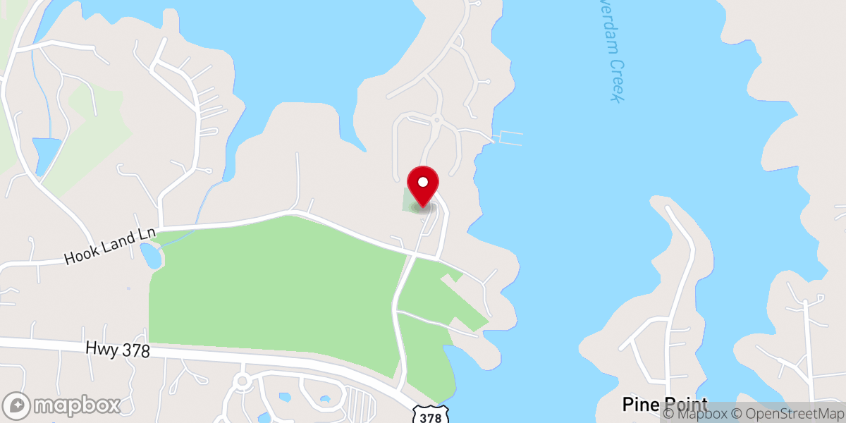 Map showing location of St John's Lutheran Church