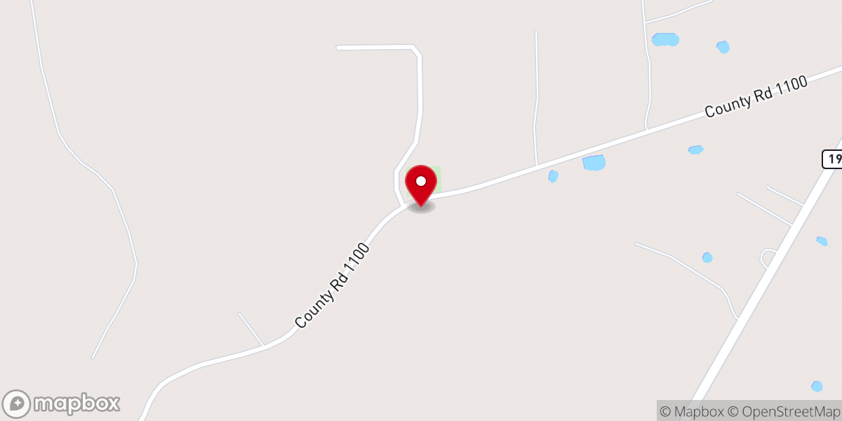 Map showing location of Rockdale Church