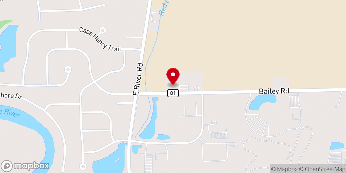 Map showing location of Covenant Life Church