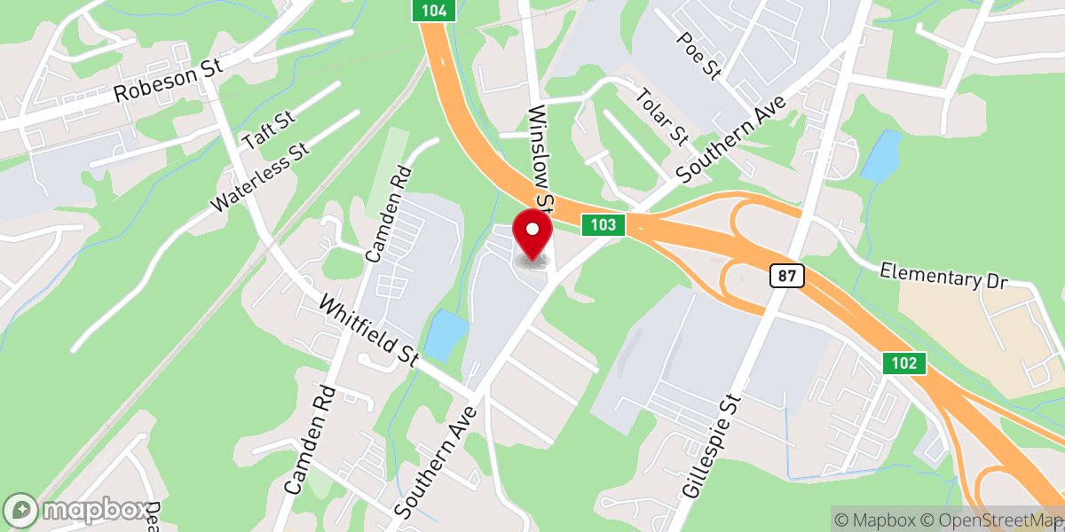 Map showing location of Comfort Church