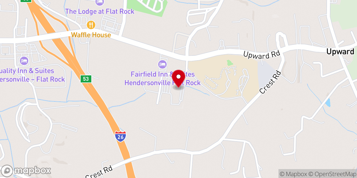Map showing location of Biltmore Church - Hendersonville Campus