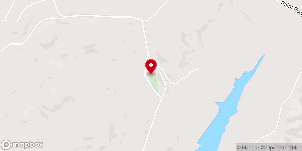 Map showing location of Tennessee Church