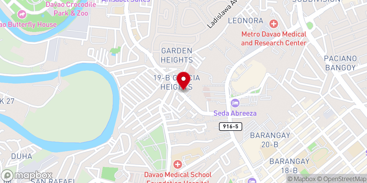 Map showing location of God's People Christian Church