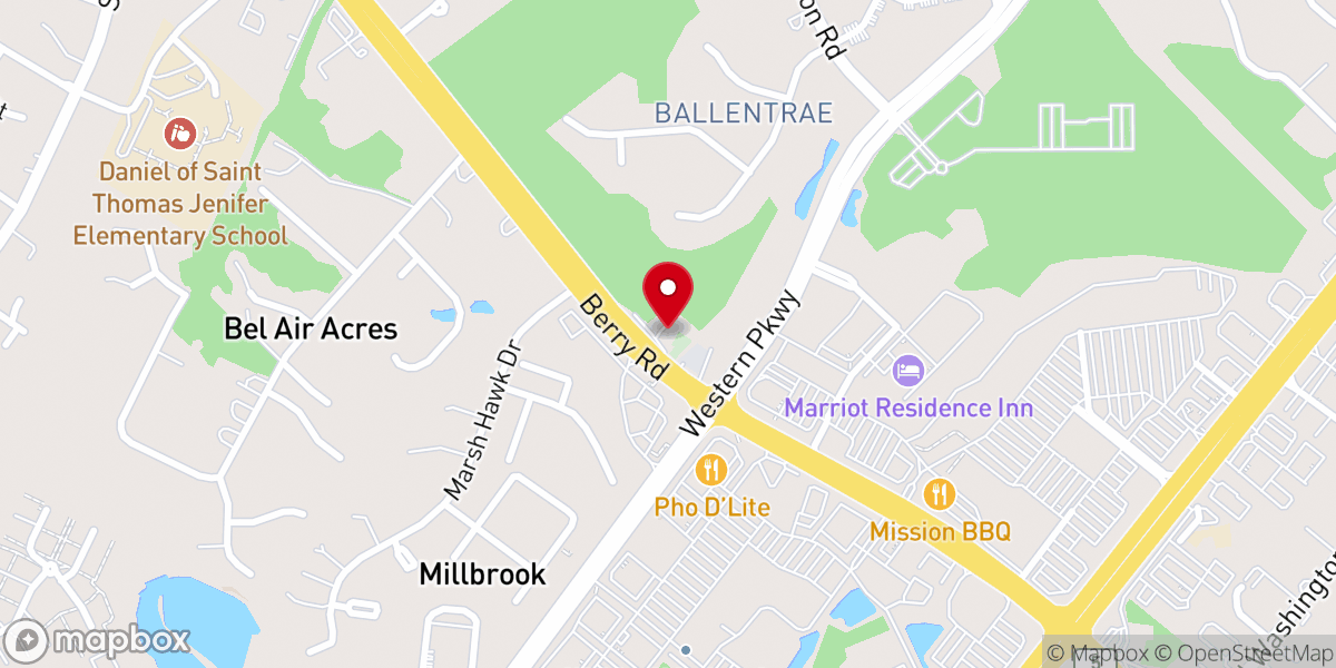 Map showing location of Zion Wesley United Methodist Church