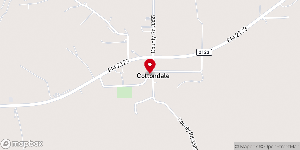 Map showing location of Cottondale Church of Christ