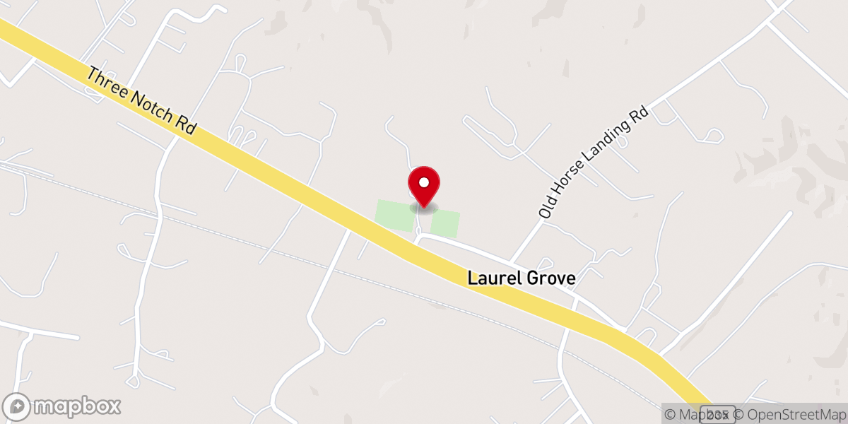 Map showing location of Mt. Zion United Methodist Church