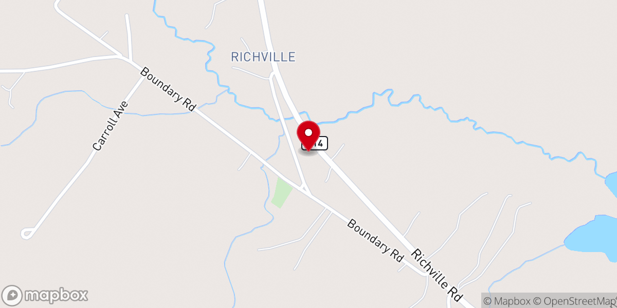 Map showing location of Standish Baptist