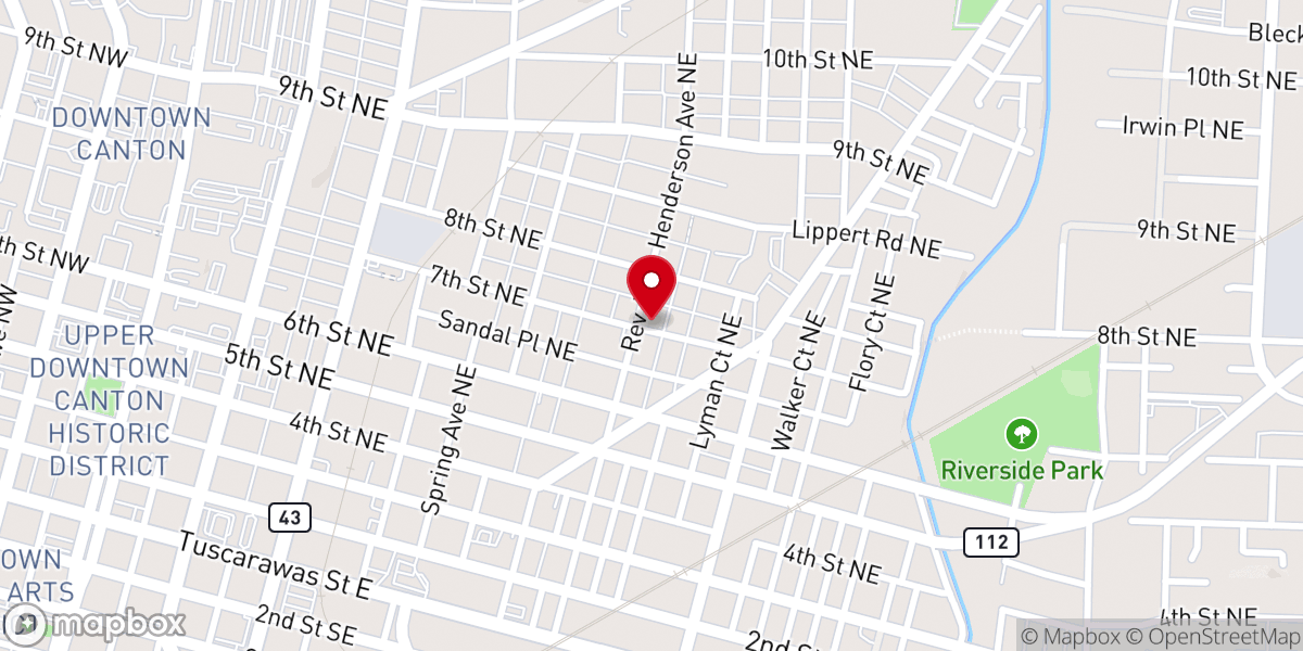 Map showing location of Breath of Life Christian Center