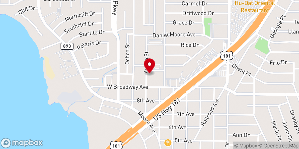 Map showing location of Knights of Columbus Council 6413